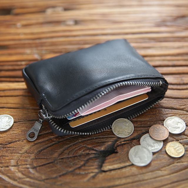 Wavecho-Genuine Leather Coin Pourse