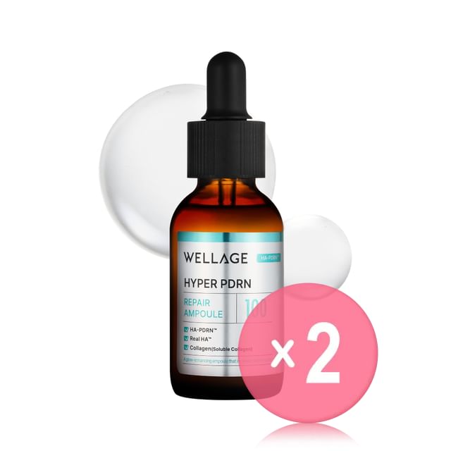 WELLAGE-Hyper PDRN Repair Ampoule 2pcs Bundle Set