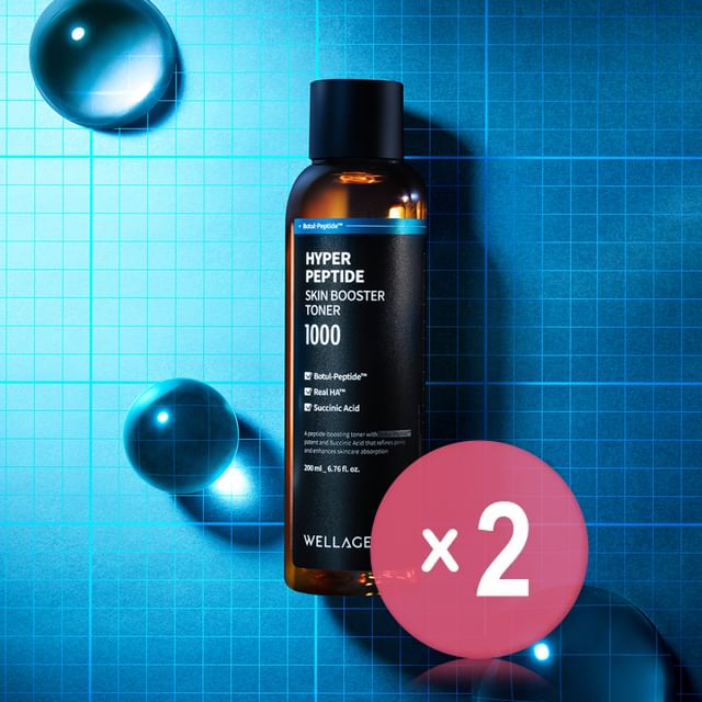 WELLAGE-Hyper Peptide Skin Booster Toner 2pcs Bundle Set
