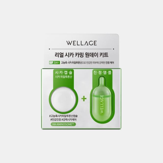 WELLAGE-Real Cica Calming One Day Kit