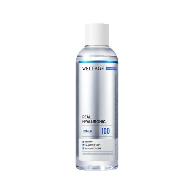 WELLAGE-Real Hyaluronic 100 Toner - Tônico Facial-200 Ml