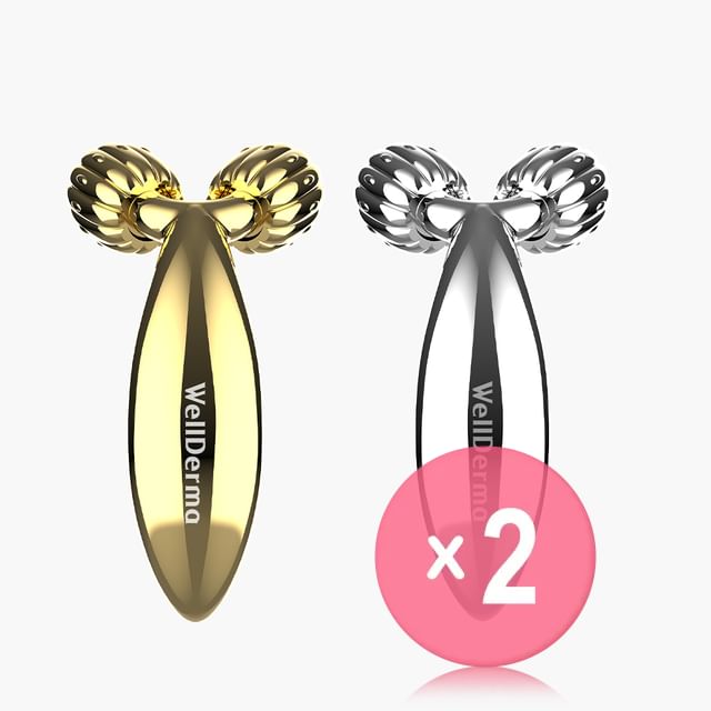 WellDerma-Face Lifting Compact Roller - 2 Colors 2pcs Bundle Set