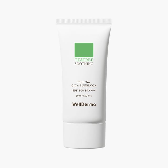WellDerma-Teatree Herb Tox Cica Sunblock
