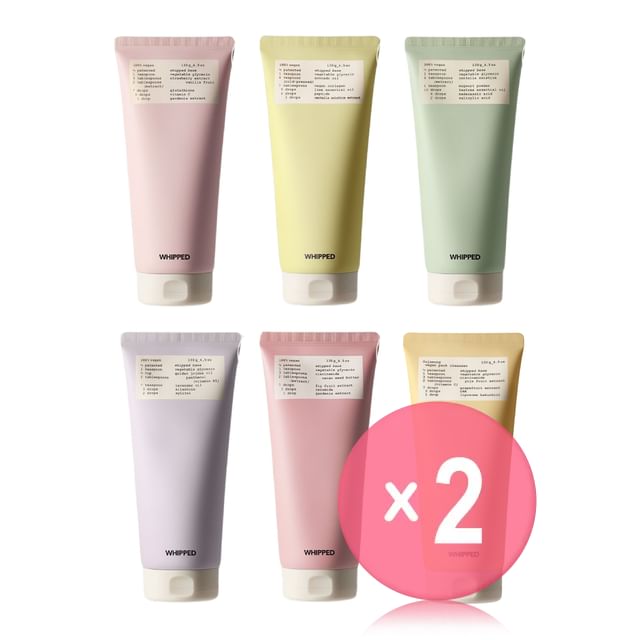 WHIPPED-Vegan Pack Cleanser Jumbo - 6 Types 2pcs Bundle Set