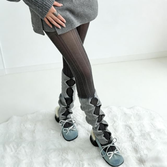 Whychunga-Dotted Jacquard Tights