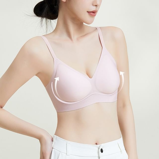 Wildery-Plain Seamless Bra