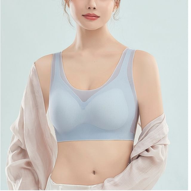 Wildery-Plain Seamless Wireless Bra