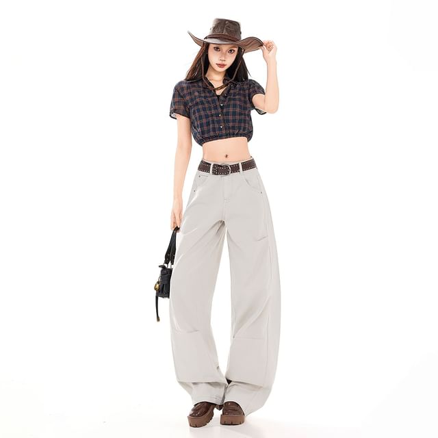 Windflower-Mid Waist Baggy Cargo Pants