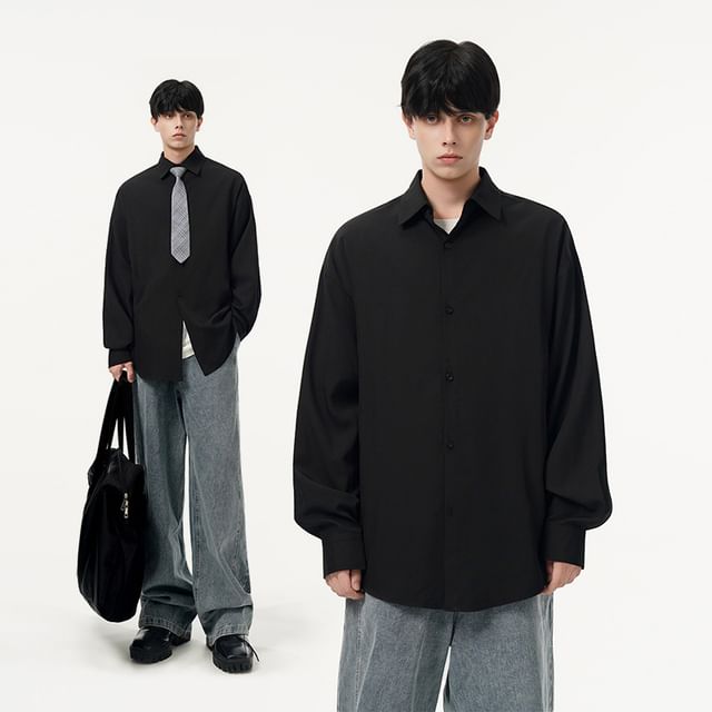 Wolfkane-Long-Sleeve Plain Shirt
