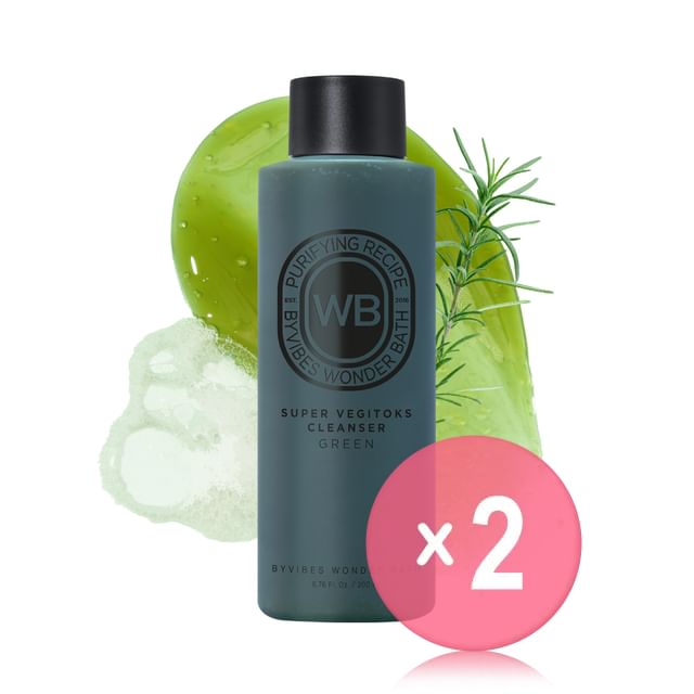 WONDER BATH-Super Vegitoks Cleanser Green 2pcs Bundle Set