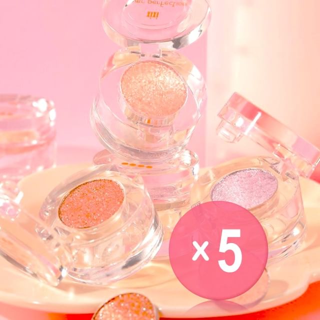 xixi-Broken Star Series Highlight Single Eyeshadow - 4 Colors 5pcs Bundle Set