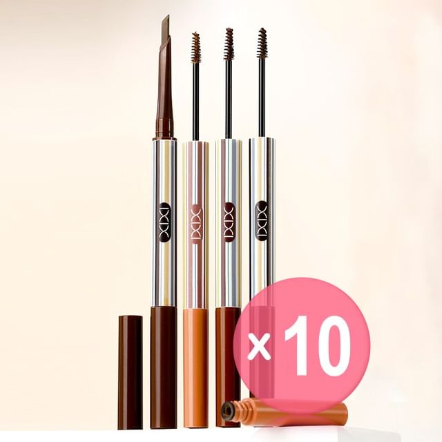 xixi-Double Head Instant Effect Velvet Eyebrow - 1-3 10pcs Bundle Set