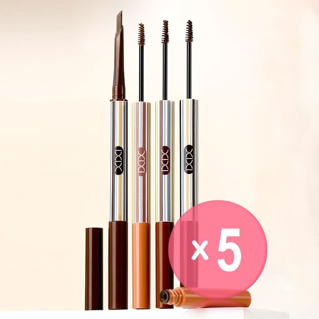 xixi-Double Head Instant Effect Velvet Eyebrow - 1-3 5pcs Bundle Set