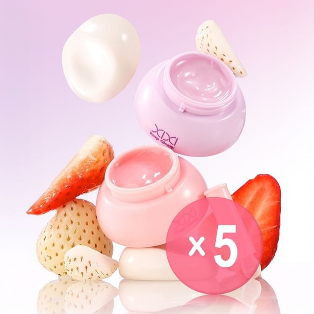 xixi-Gentle Moisturizing Luminous Lip Mask - 2 Colors 5pcs Bundle Set