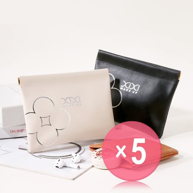 xixi-Large Makeup Bag - 3 Colors 5pcs Bundle Set