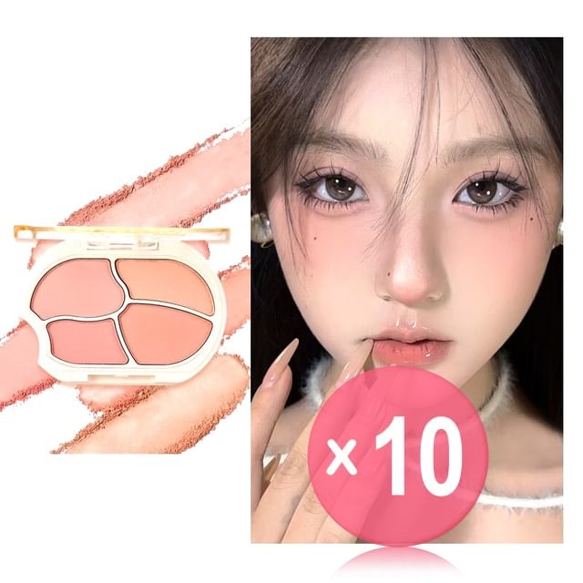 xixi-Lazy Bear Cub 4 Color Blush - 03Unknown world 10pcs Bundle Set