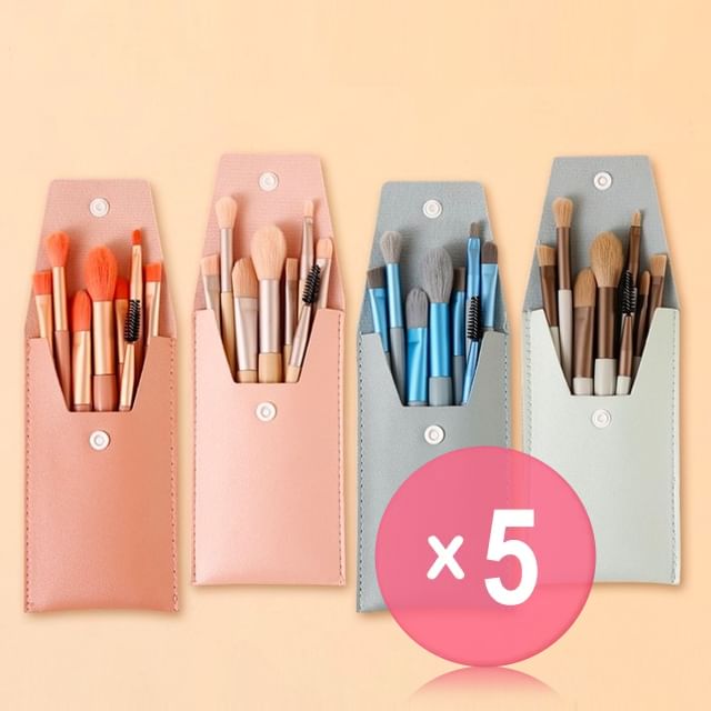 xixi-Makeup Brush Set - 4 Colors 5pcs Bundle Set