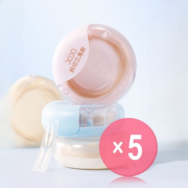 xixi-Roller Pull Type High Adhesive Double Eyelid Tape - 3 Types 5pcs Bundle Set