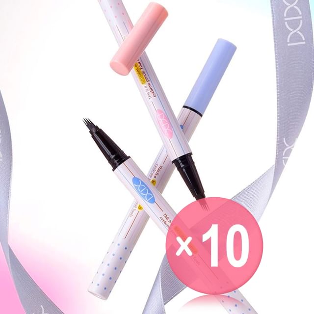 xixi-Sharp Wild Four Claws Eyebrow Pencil - 2 Colors 10pcs Bundle Set
