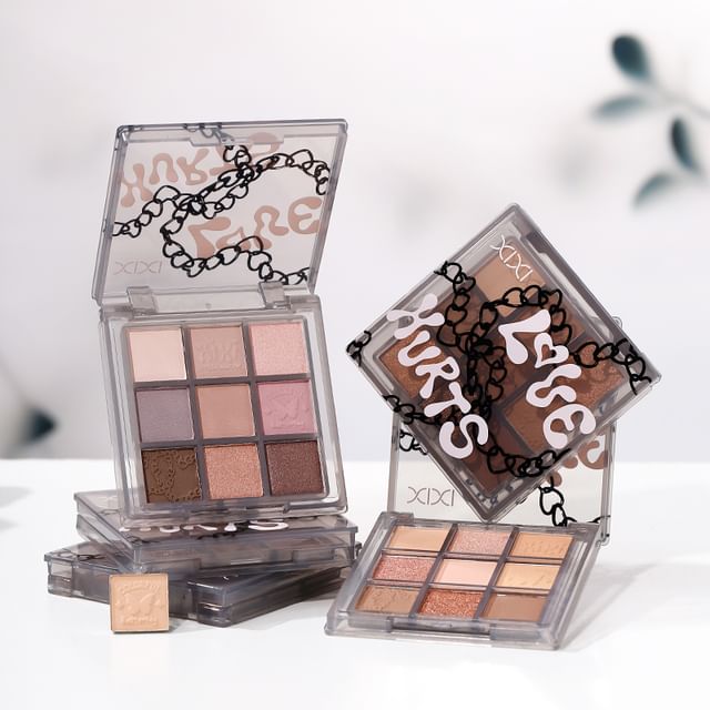 xixi-Smoky Pink Sweet 9 Color Eyeshadow - Palette de 9 fards à paupières - 4 modèles