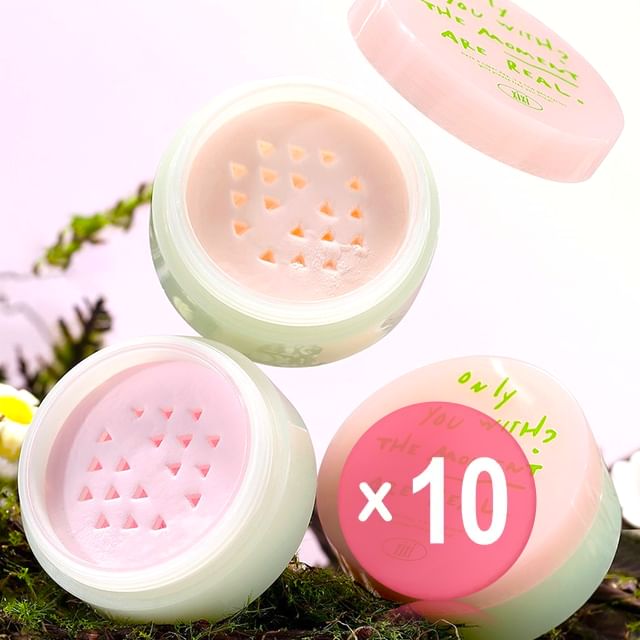 xixi-Spring Peach Flawless Setting Powder - 3 Colors 10pcs Bundle Set