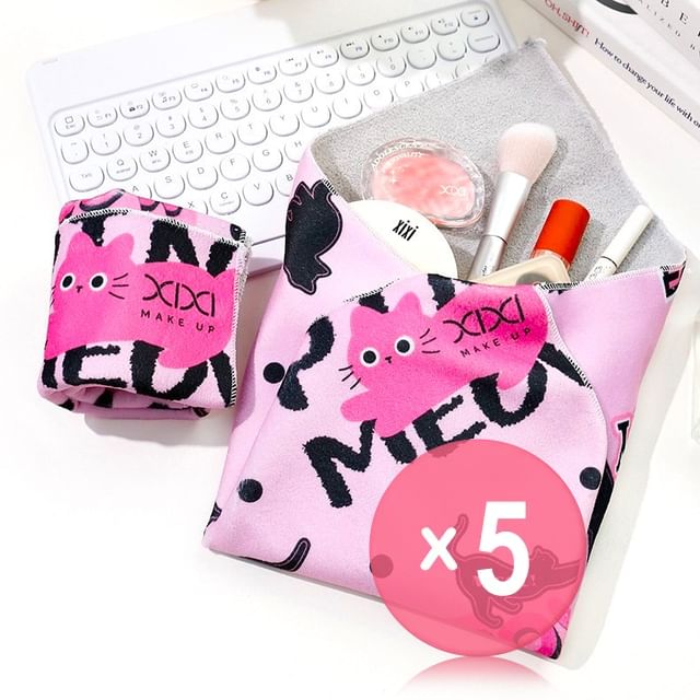 xixi-Velcro Makeup Bag 5pcs Bundle Set