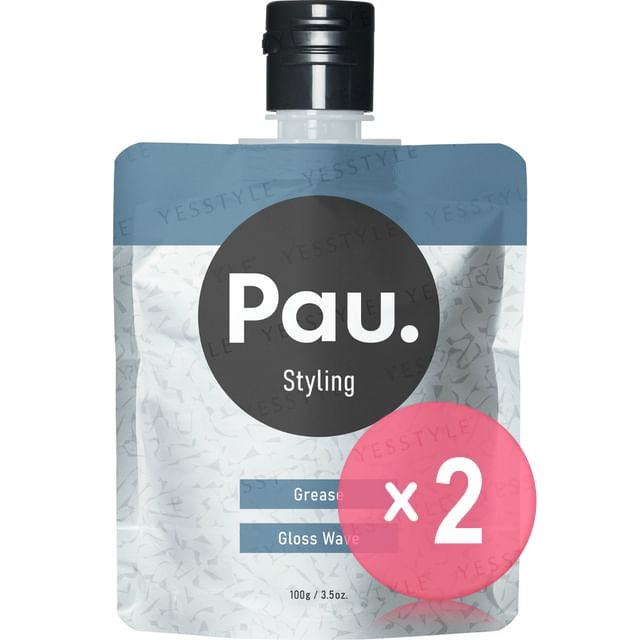 Yanagiya-Pau Styling Grease Gloss Wave 2pcs Bundle Set