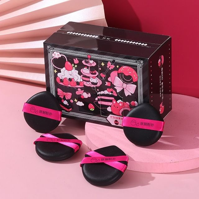 YAOZHI-Extra Thick Powder Puff Cushion Set with Case