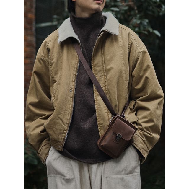 YouthDayz-Collar Fleece-Lined Padded Zip Jacket