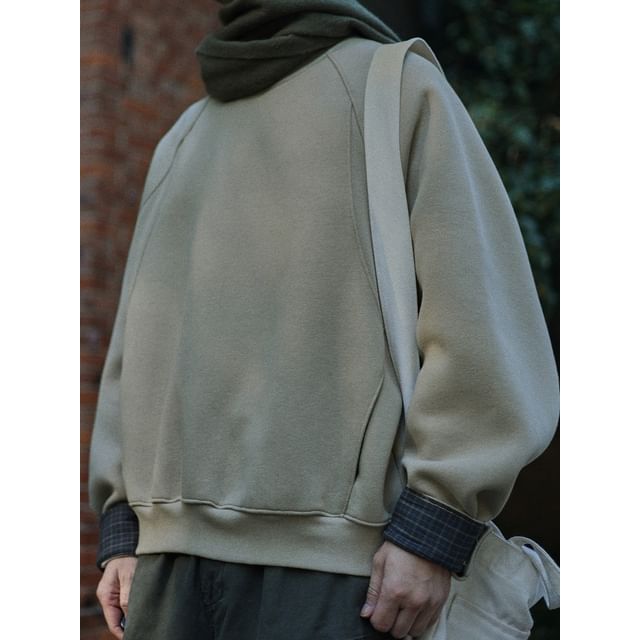 YouthDayz-Crew Neck Plain Raglan Sweatshirt