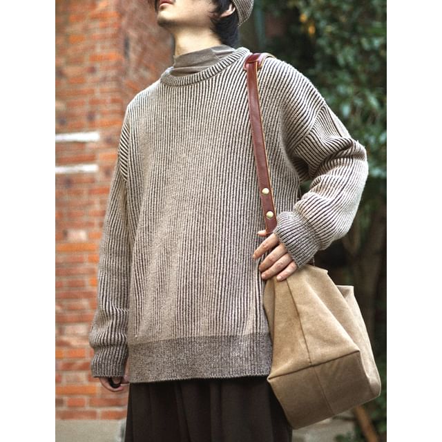 YouthDayz-Crew Neck Striped Sweater