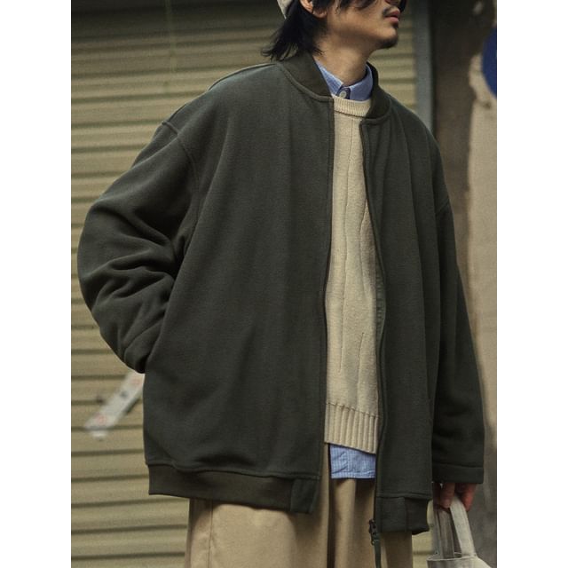 YouthDayz-Plain Fleece Zip Jacket