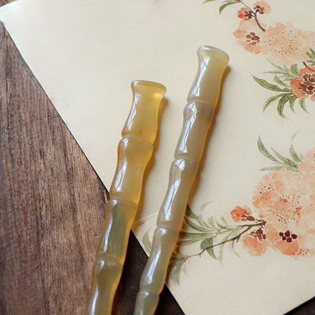 YUGO-Bamboo Hair Stick Set