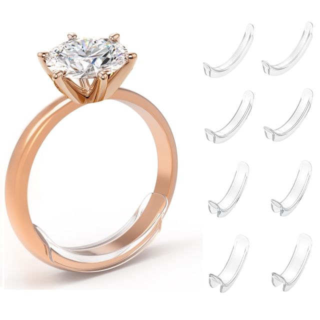 Yulu-Invisible Plastic Ring Size Adjuster Various Designs