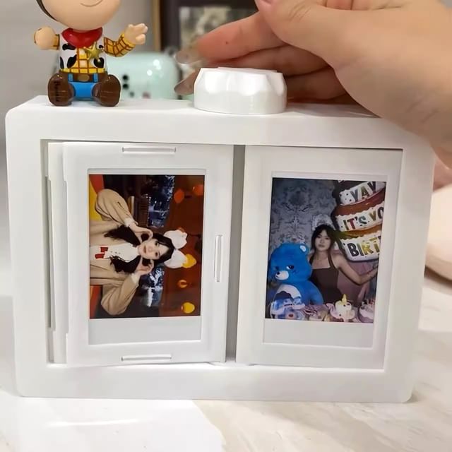 Yulu-Plastic Rotatable Instant Photo Frame