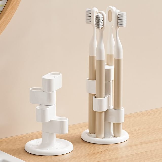 Yulu-Plastic Rotating Toothbrush Holder