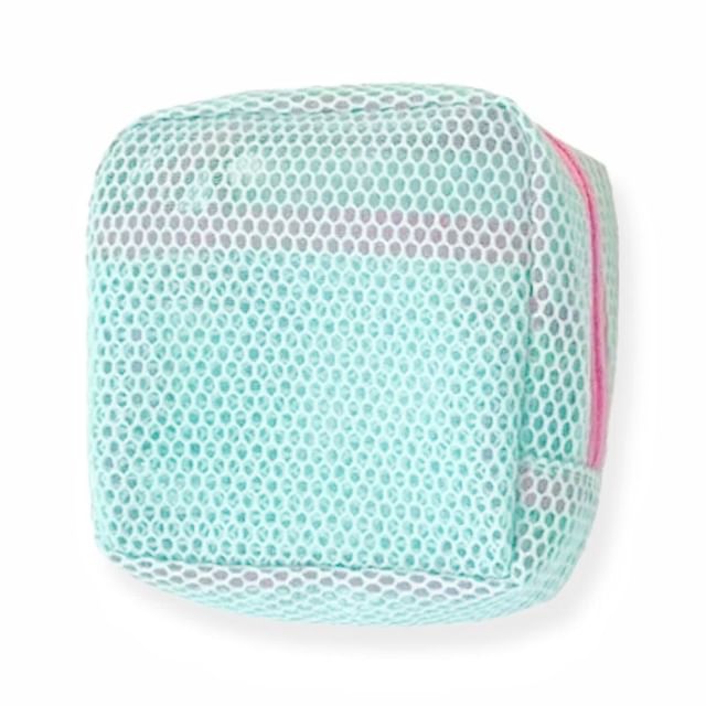 Yulu-Two-Tone Mesh Makeup Bag