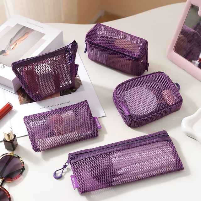 ZenlyHabit-Mesh Makeup Pouch