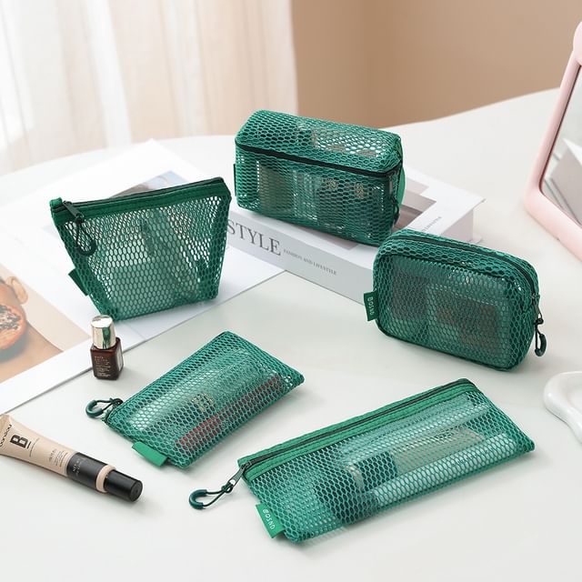 ZenlyHabit-Mesh Makeup Pouch