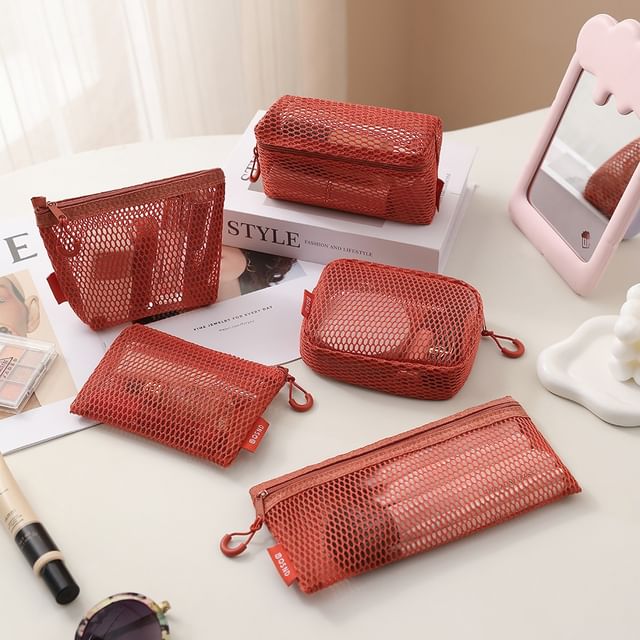 ZenlyHabit-Mesh Makeup Pouch