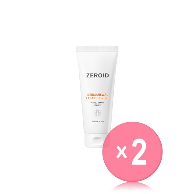 ZEROID-Dermanewal Cleansing Gel 2pcs Bundle Set