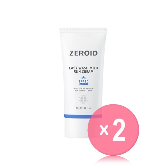 ZEROID-Easy Wash Mild Sun Cream 2pcs Bundle Set