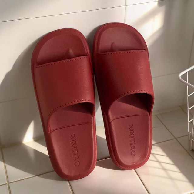 ZORI-Couple Matching Plain Home Slippers