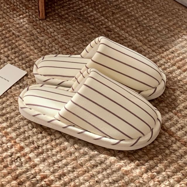ZORI-Couple Matching Striped Home Slippers