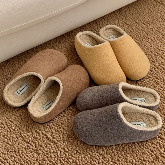 ZORI-Fleece-Lined Home Slippers
