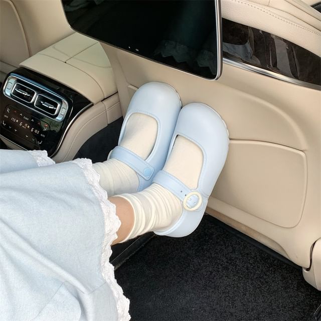 ZORI-Plain EVA Mary Jane Shoes