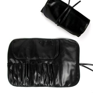 leather makeup brush case