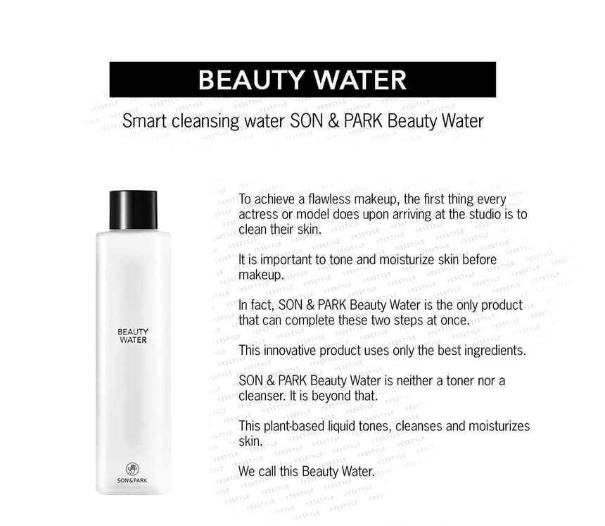 SON & PARK Beauty Water 60ml The Beauty Corp. SON & PARK Beauty Water 60ml The Beauty Corp.